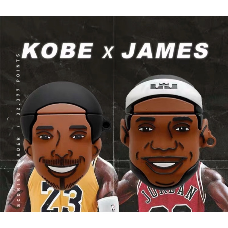 NBA Kobe Lebron James 人像頭 AirPods 保護套 一二代 共用 防摔 防撞 現貨+預購