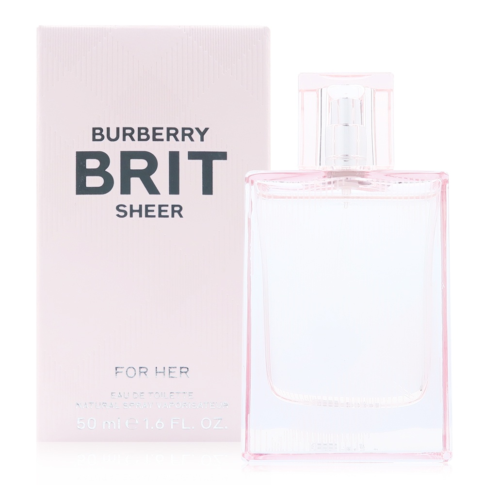 Burberry Brit Sheer 粉紅風格女性淡香水 EDT 50ml (新版)(平行輸入)