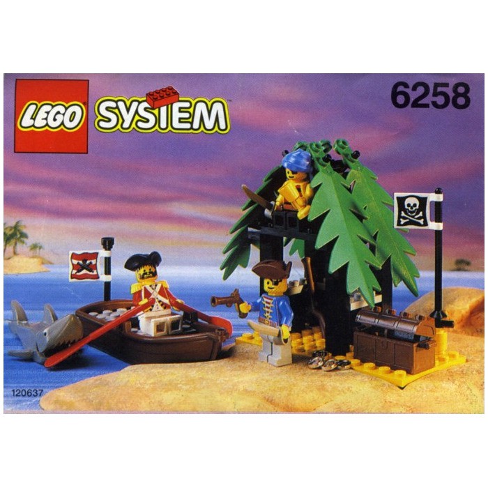 LEGO 樂高 6258 6234 二手 兩組一起賣 海盜 食人族 九成新 鯊魚