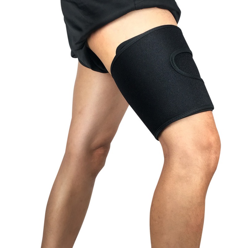 潛水料運動護大腿套黑邊均碼【可調節】運動壓縮小腿套 (單入) 腿套 運動 保護 護具