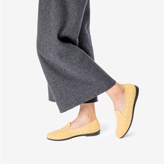 inooknit | 方形點點樂福鞋 黃 | Square Loafer Yellow