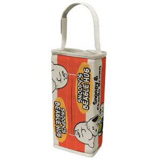 車之嚴選 cars go 汽車用品【SN143】SNOOPY 史奴比/查理布朗圖案 帆布面紙盒套(可吊掛車內頭枕)