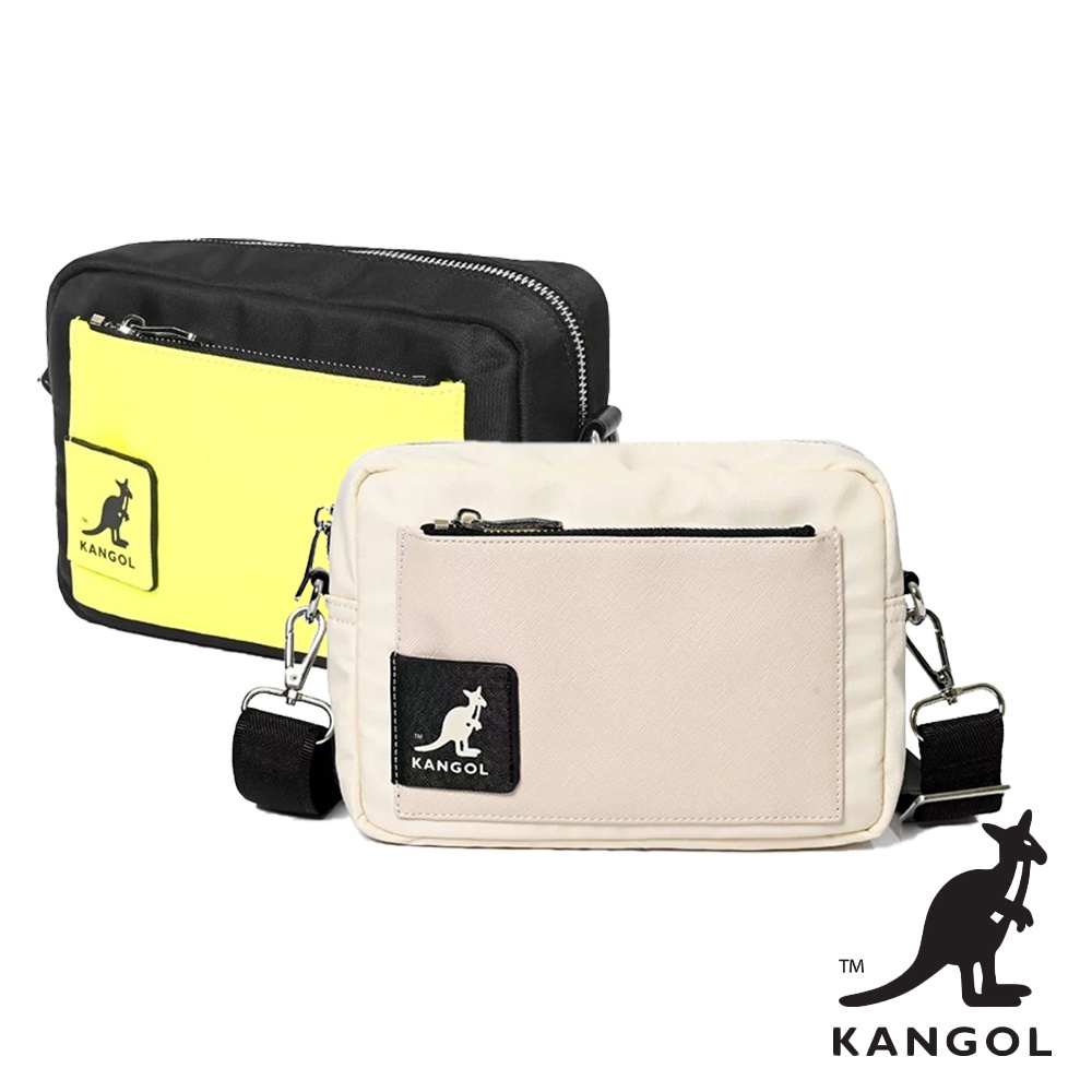 KANGOL 袋鼠- 尼龍防潑水側背小包 肩背包 斜背包 KANGOL包 小方包 隨身包 AAStore