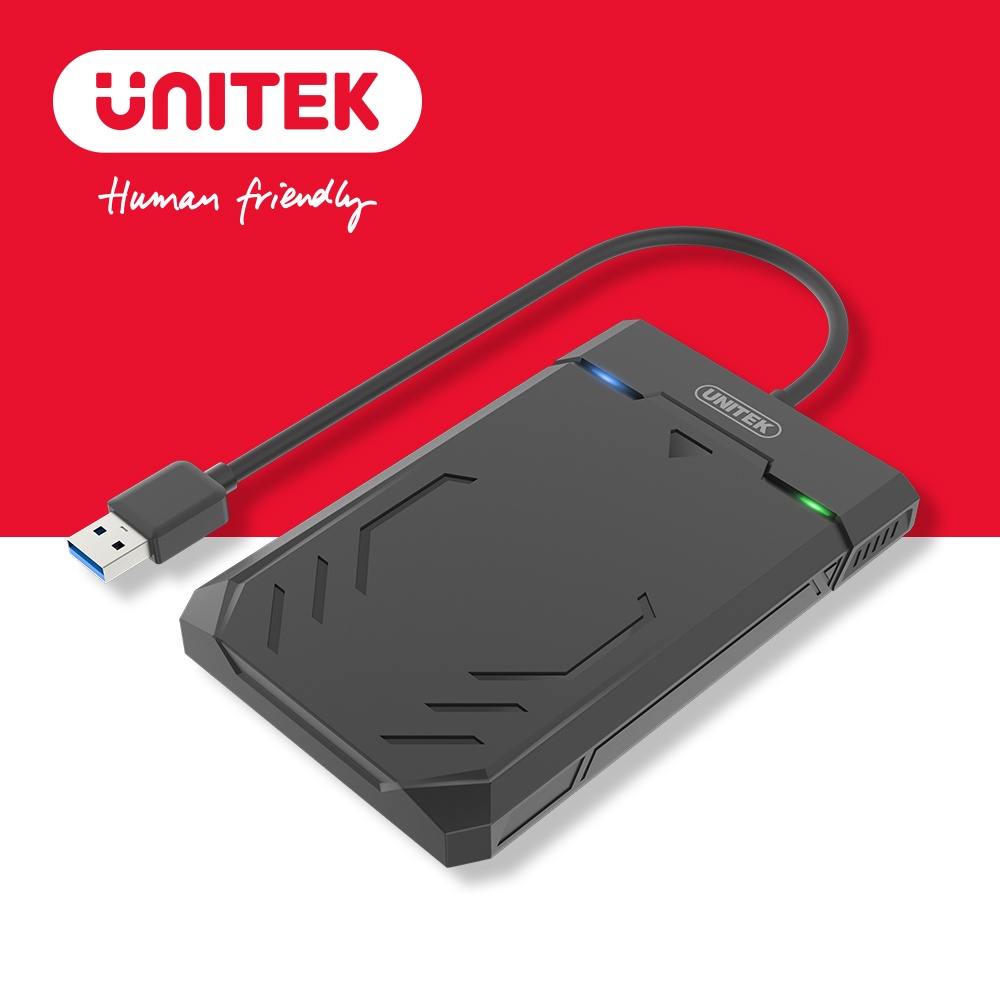 UNITEK 2.5吋 USB3.1 GEN1 to SATA6G HDD / SSD 外接硬碟盒 (Y-3036)