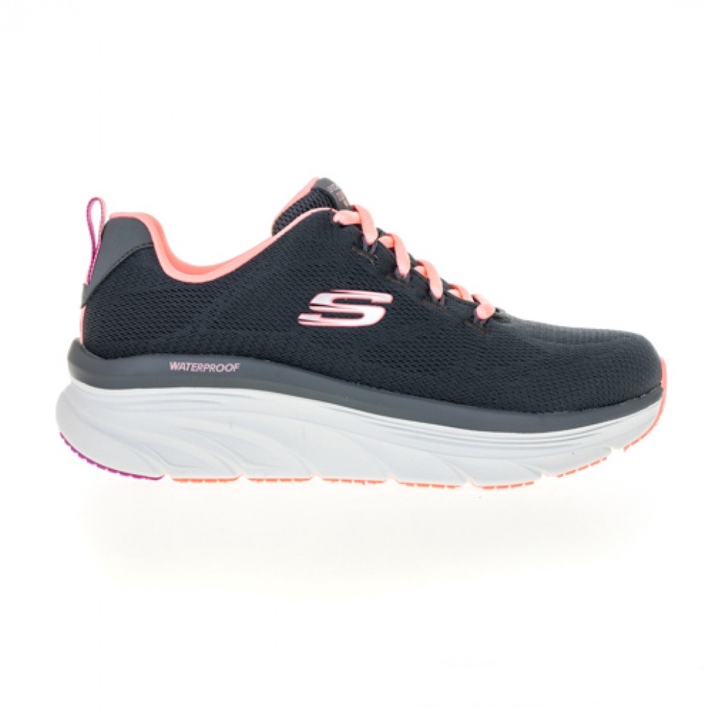 SKECHERS D'LUX WALKER 灰粉 防水 女休閒健走鞋 KAORACER 149810CCCL