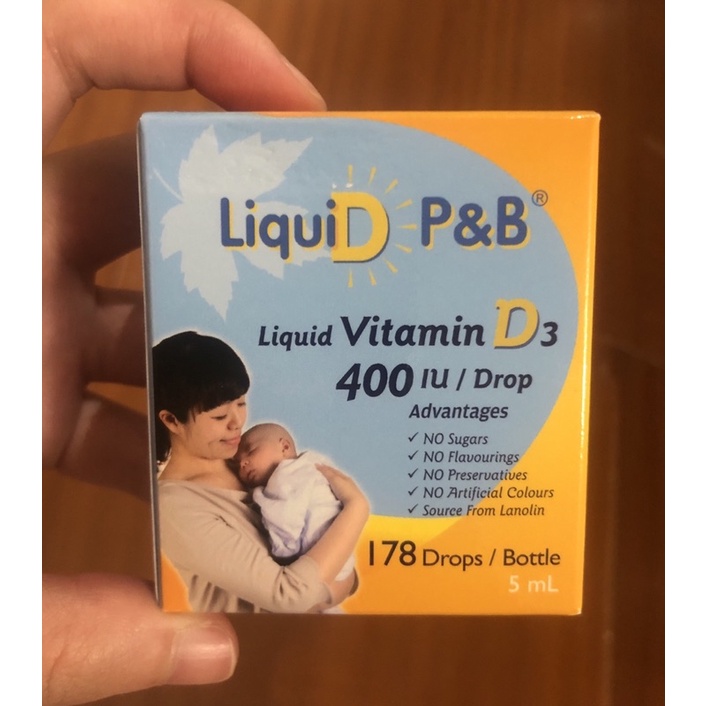 優寶滴維他命D3 Liqui vitamin D3 400IU/drop 178drops/bottle 台中市區可面交