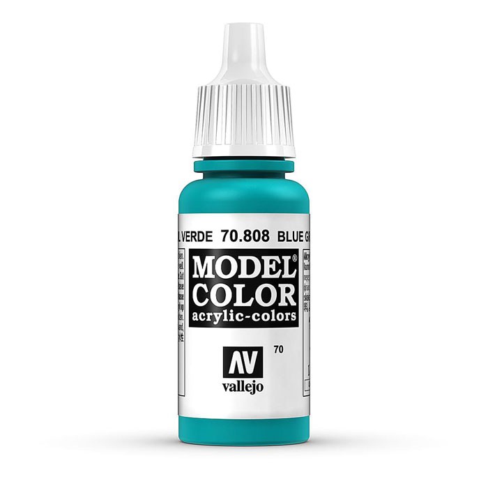 Acrylicos Vallejo 模型色彩 Model Color 070 70808 偏藍的綠色 17ml
