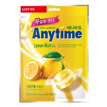 LOTTE 樂天 ANYTIME 薄荷三層糖 萊姆口味 74G 市價79元