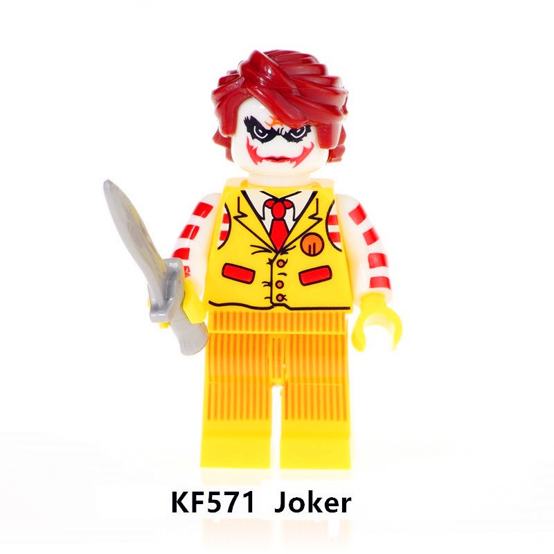 DC 超級反派 小丑 積木 人偶 相容 公仔 相容知名Brand KF571