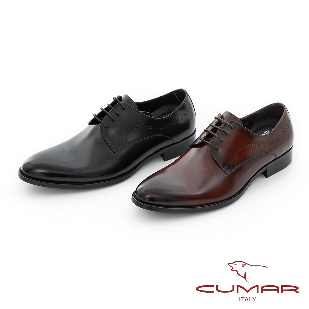 【CUMAR】專利氣墊 抗震分壓真皮氣墊紳士鞋