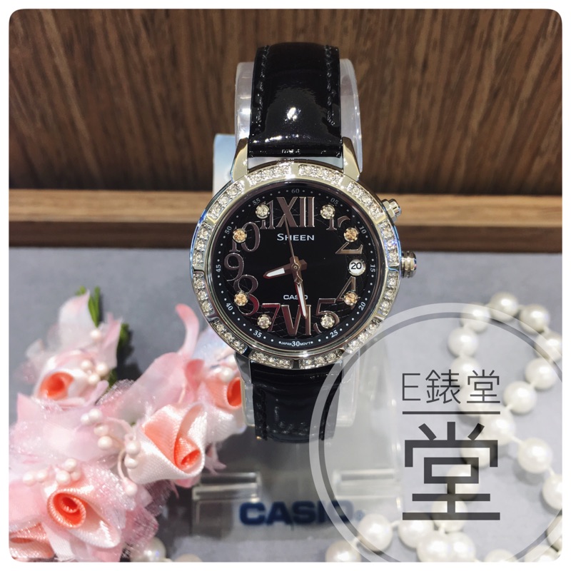 CASIO SHEEN 耀眼璀璨萊茵石 夜光閃耀（SHE-4031L-1A）全新公司貨 施華洛世奇水晶 少女時代