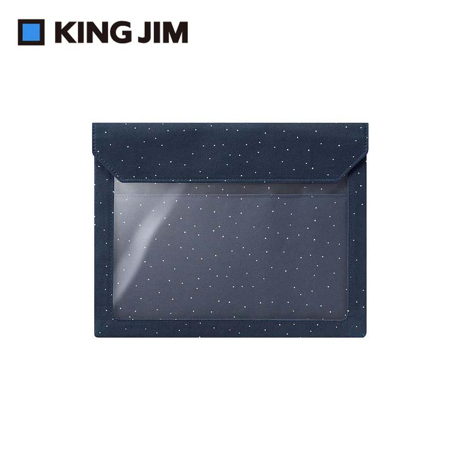 KING JIM FLATTY WORKS多用途帆布收納袋/ 點點限定款/ A5/ 5464-L104 eslite誠品