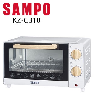 (免運費)【聲寶】全新展示機。10公升精緻木紋電烤箱 烤箱 KZ-CB10 珍珠白款