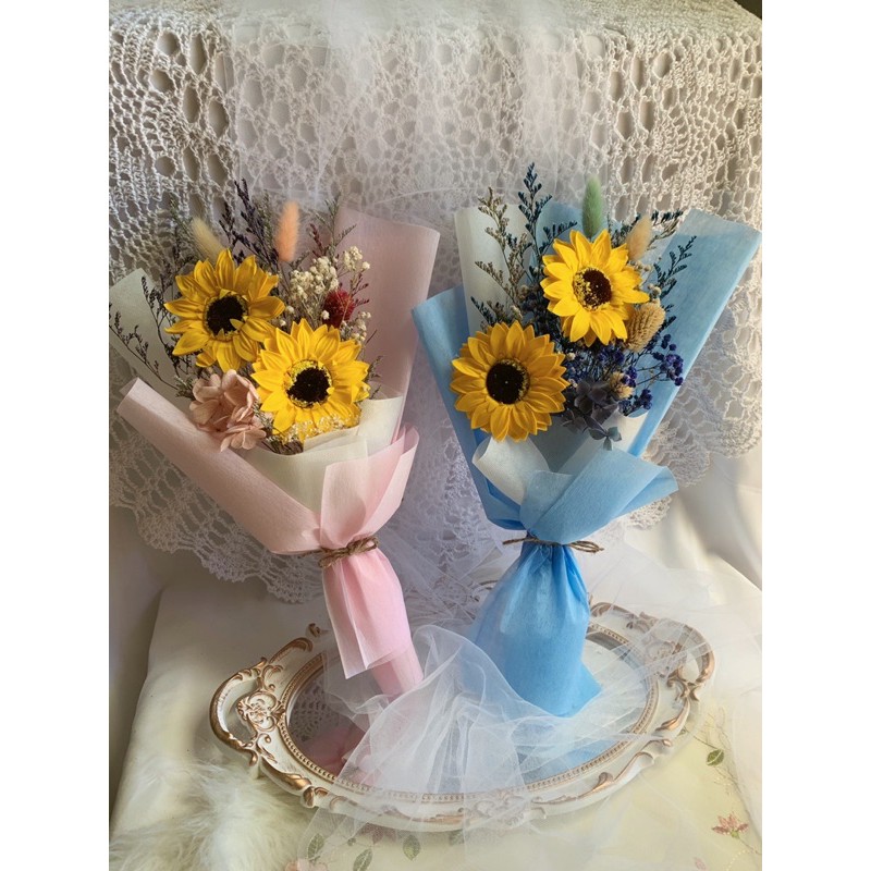 向日葵花束香氛花束畢業花束 蝦皮購物