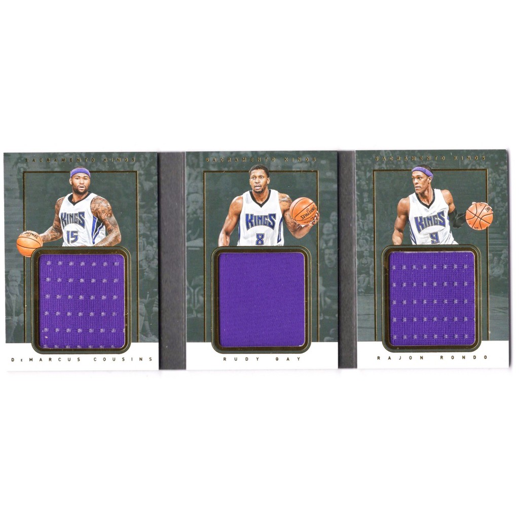 書卡！Rajon Rondo &amp; 表弟Cousins / Preferred三巨頭系列限量99張球衣卡 NBA 球員卡