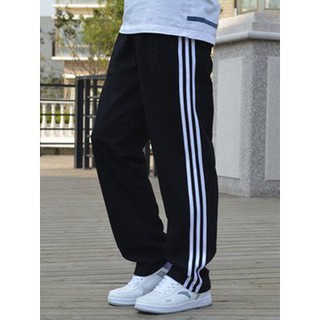 [Ｃ.M.平價精品館]現貨出清特價2XL~7XL/加大碼三槓舒適簡單休閒運動長褲