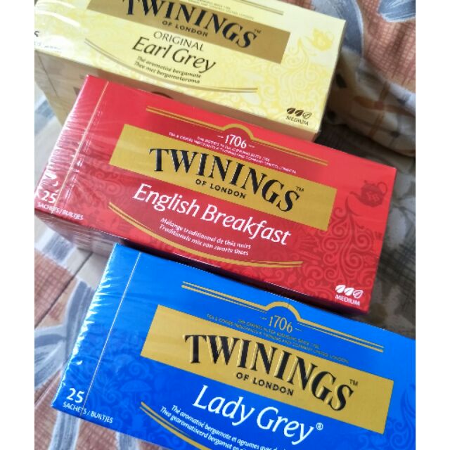 TWININGS 茶包25入 Earl Grey/English Breakfast /Lady grey