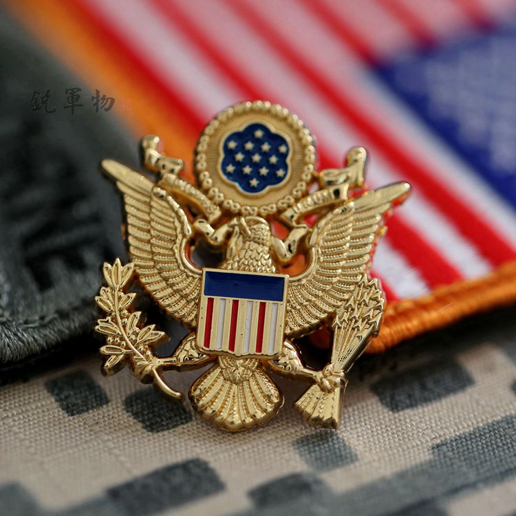 滿279出貨【USA】美國陸軍帽徽 小帽徽 軍迷金屬徽章 肩章胸章 USARMY 紀念章 勳章