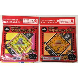 [現貨]日本動漫 航海王 海賊王 ONEPIECE 日本可口可樂聯名系列 方巾 魯夫變身/喬巴變身