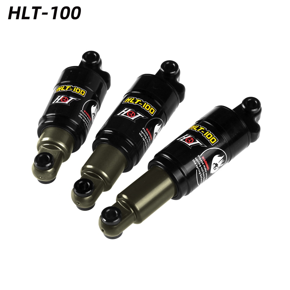 Hlt-100 山地自行車後避震器 125/150/165/185mm 850/1000 lbs 鋁合金油彈簧避震器適用