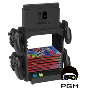 SWITCH 底座 oled 通用 多功能收納架 收藏遊戲片 手把 主機 收納 多功能 任天堂 架子