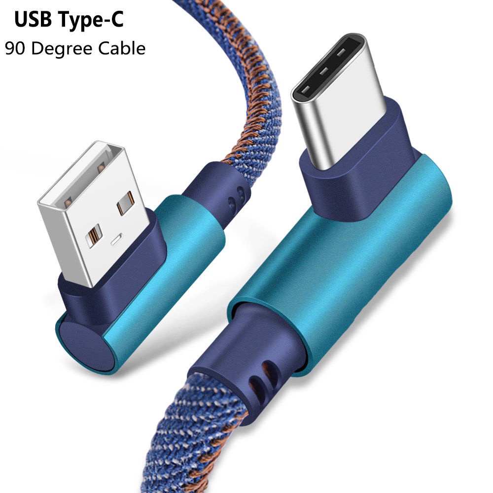 【I LOVE DIY】雙90度角安卓USB C型至USB 3.0快速充電數據同步電纜