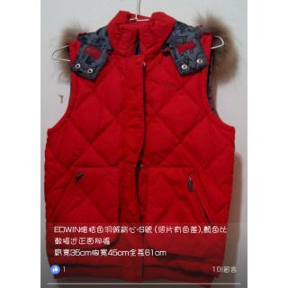 降價-EDWIN羽絨背心_女