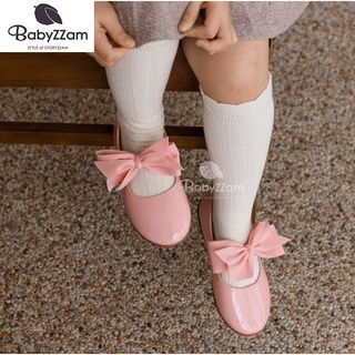 『※妳好，可愛※』妳好可愛韓國童鞋 BABYZZAM~正韓 甜美芭比緞帶蝴蝶結娃娃鞋 緞帶娃娃鞋 韓國童鞋 芭蕾鞋