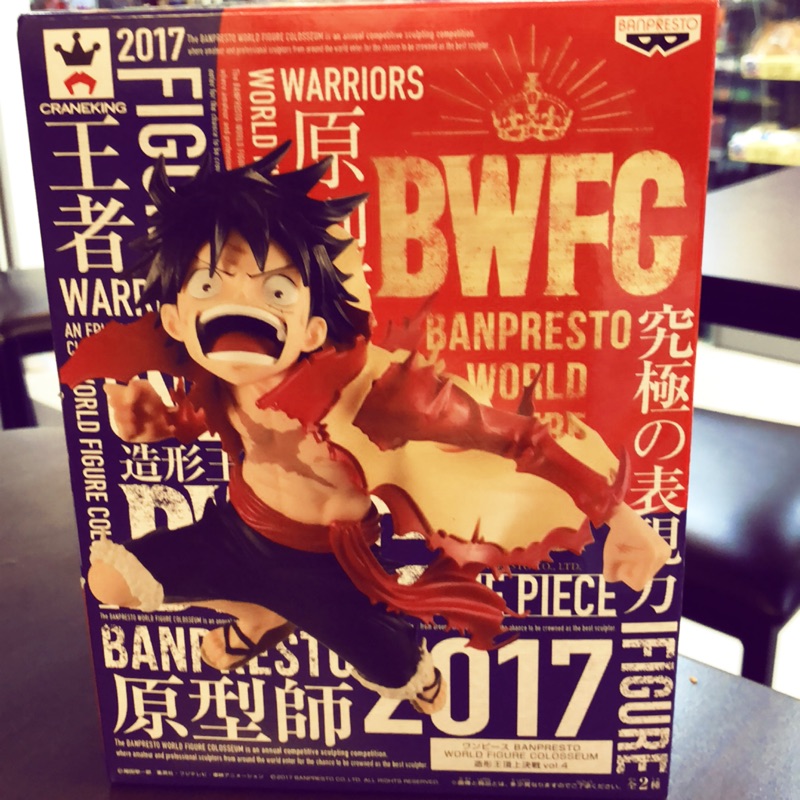 『田爸爸公仔鋪』代理白證 魯夫 造形王頂上決戰vol.4 原型師 2017 BWFC 戰損版