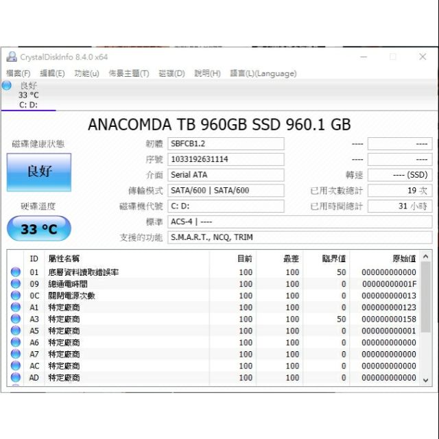 巨蟒ssd tb 960gb