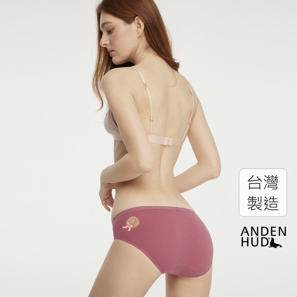 【Anden Hud】櫻見戀曲．低腰三角內褲(微醺玫-野餐帽) 台灣製