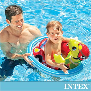 【INTEX】造型幼兒坐式充氣泳圈/浮排-3款造型可選 適3~4歲 15130511/2/3(59570)