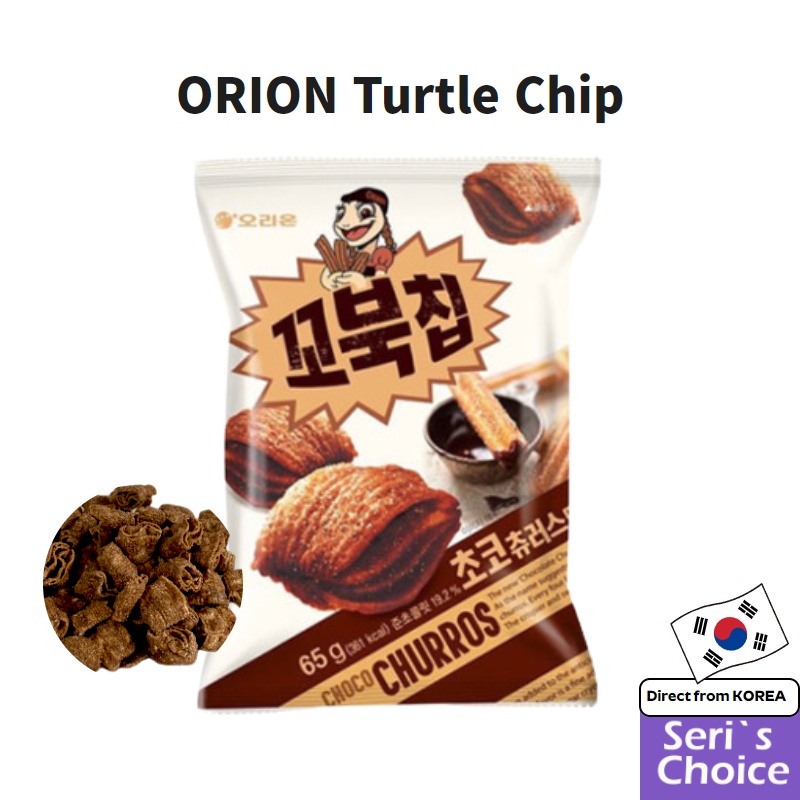 韓國 ORION 好麗友 巧克力 烏龜餅乾 零食 烏龜脆乾 多款 烏龜玉米脆片(80g)韓國直送