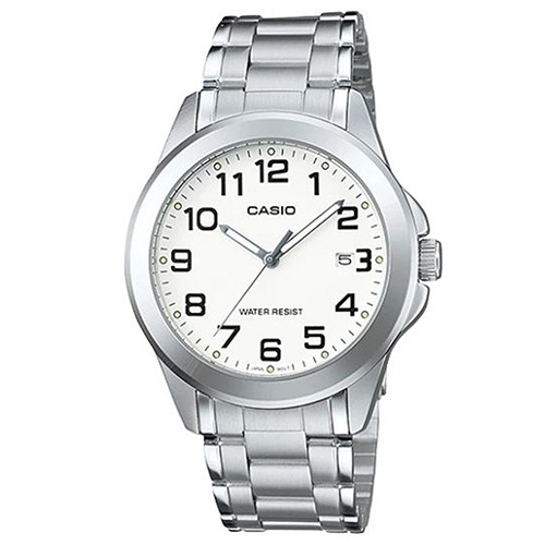 【CASIO】時尚新風格都會指針腕錶-數字白面(MTP-1215A-7B2)正版宏崑公司貨