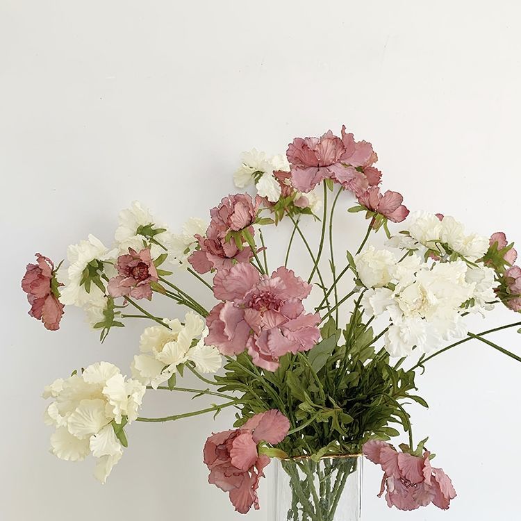 Freesia 拍照道具 預售款車輪菊復古仿真花油畫風輪峰菊假花單支客廳餐桌擺件裝飾藝術花道具手捧花diy 蝦皮購物