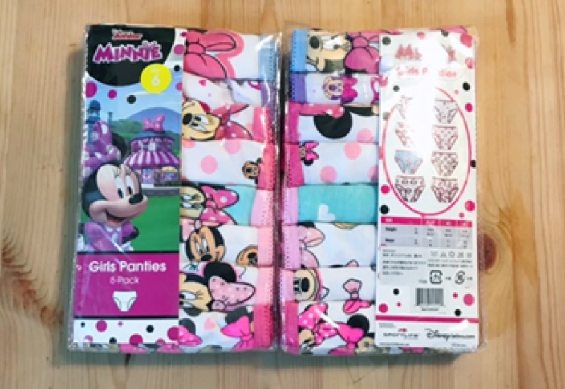 ＊賣場全現貨＊日本Disney 米妮 女童 內褲8件（日本直送，正版商品）