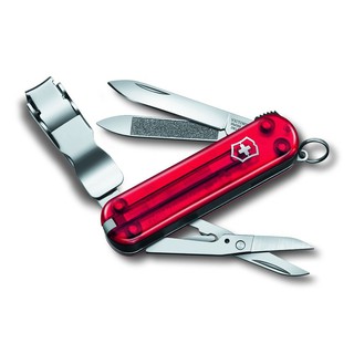 維氏 VICTORINOX NAIL CLIP系列8用指甲剪瑞士刀(0.6463.T)透明紅款