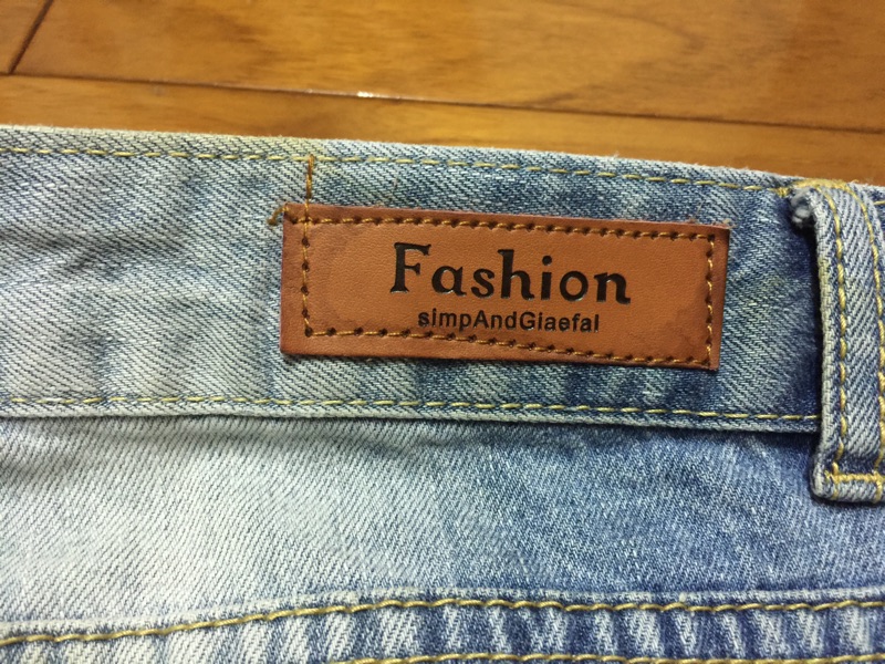 Fashion Jeans 刷白 刷破 牛仔褲 33腰