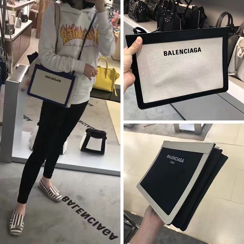 balenciaga pochette navy