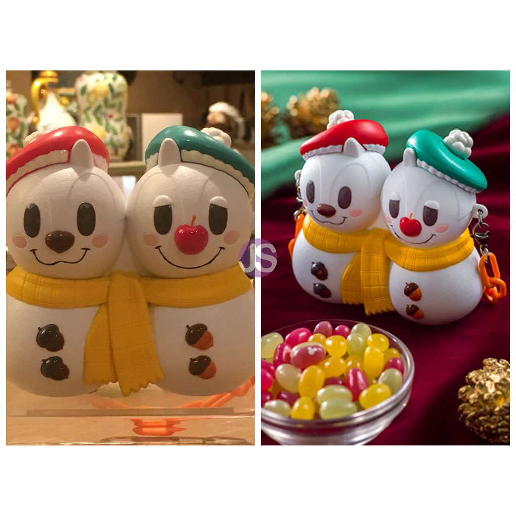 【現貨】東京迪士尼樂園 2017 聖誕節 餐袋 點心杯 點心盤 奇奇蒂蒂雪人糖果盒 攪拌棒