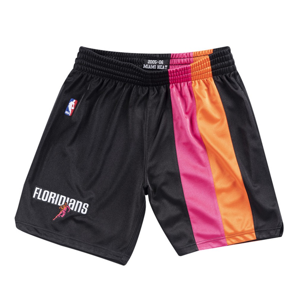 免運！NBA球褲 WADE 熱火05-06復古球褲佛羅里達黑 MN Authentic 全新含吊牌