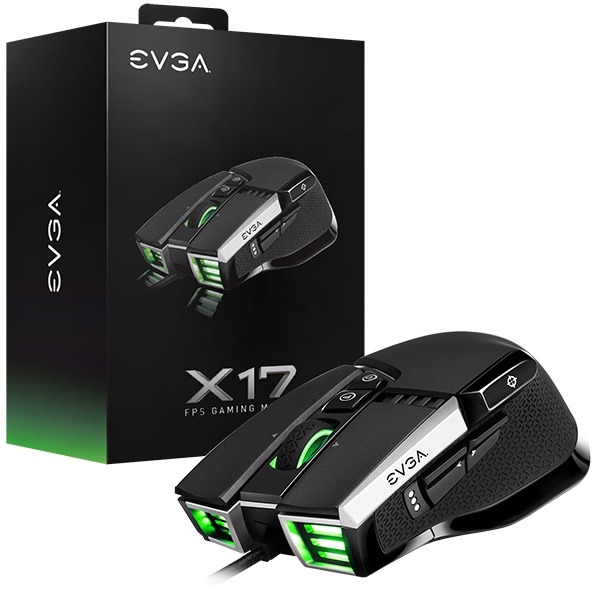 艾維克 EVGA X17 滑鼠 有線/RGB/16000DPI/10鍵/5組自定義設置
