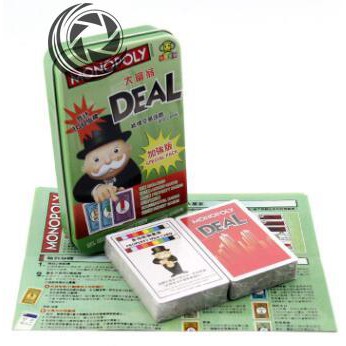 黑影桌遊 台灣出貨 大富翁紙牌加強版鐵盒 桌遊卡牌 MONOPOLY DEAL 富翁之行