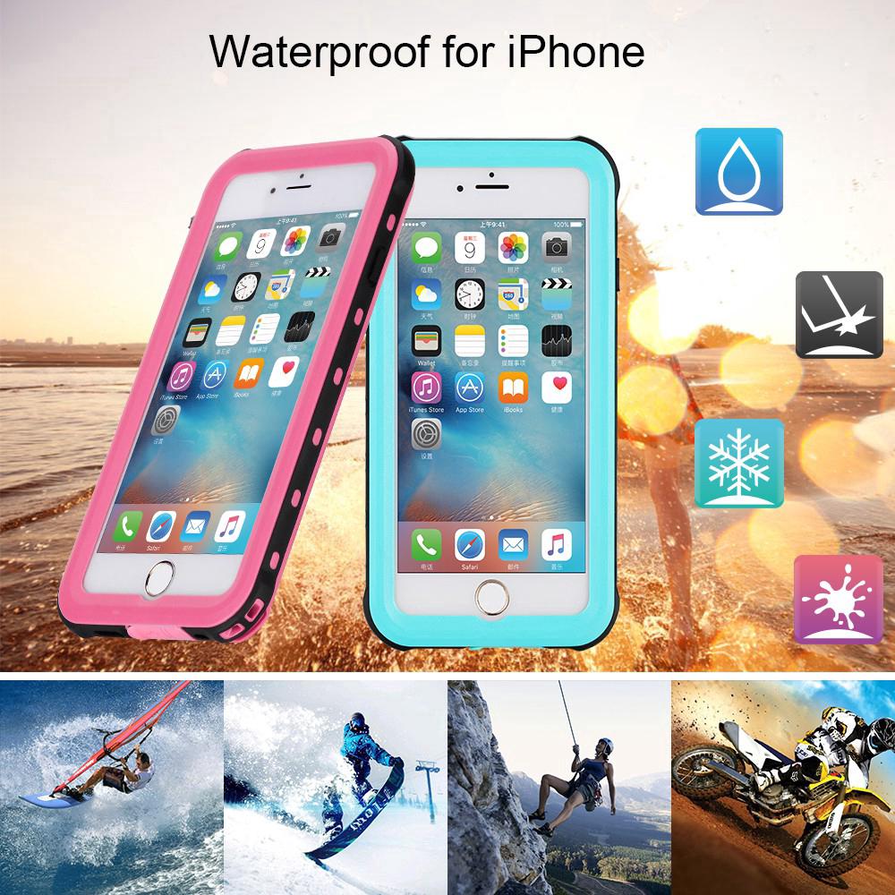 Iphone 7/8/7plus/8plus TPU+PC 游泳防水手機殼
