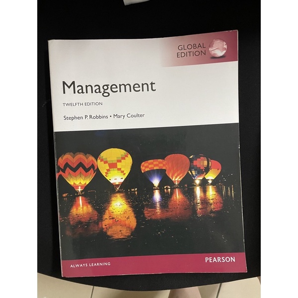 管理學原文書 Management 12版 pearson出版