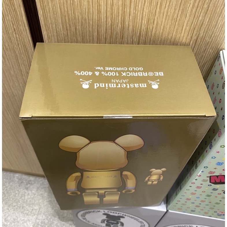 ［現貨］Be@rbrick 25週年 MMJ MasterMind 金色400%+100% 全新未拆 保證正品