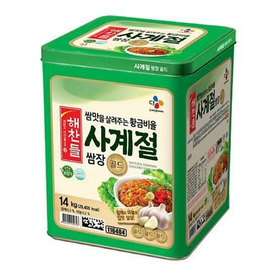 LENTO SHOP - 韓國 CJ 包飯醬 沾醬  豆瓣醬 黃醬 사계절쌈장 골드  14公斤