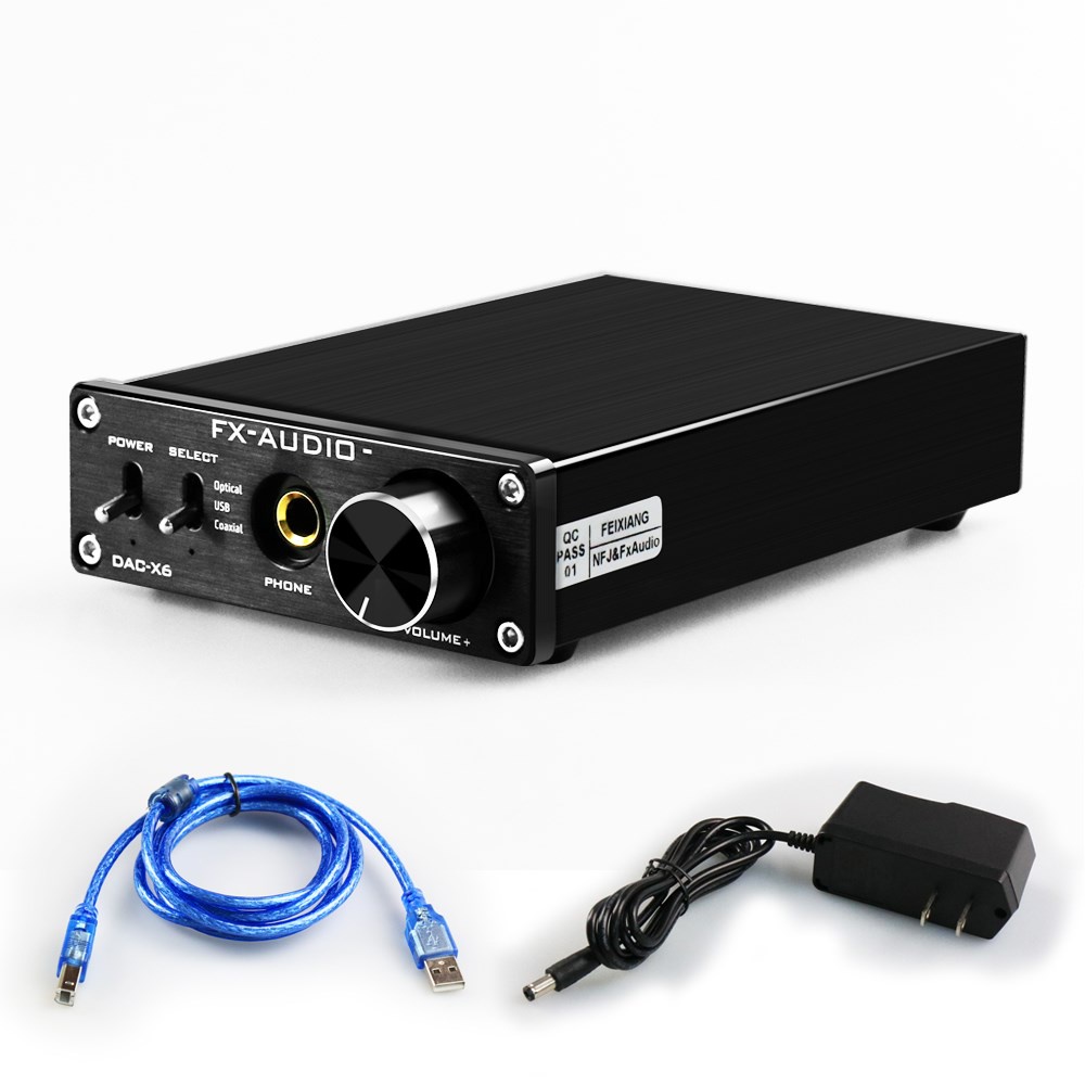 FX-AUDIO DAC-X6發燒HiFi光纖同軸USB DAC耳放