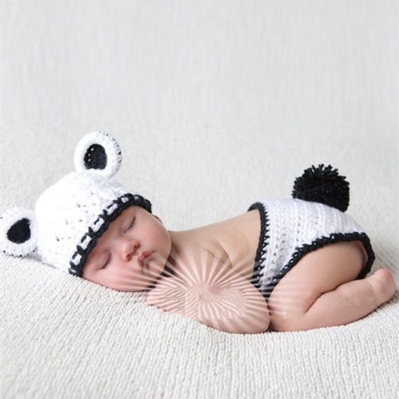 ★6971.新款影樓兒童攝影服裝嬰兒拍照滿月熊貓造型衣服新生兒小熊貓套裝