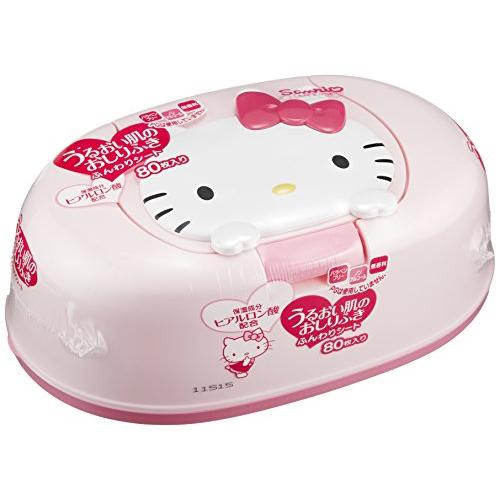 日本帶回✈️  Hello Kitty 濕紙巾盒 (附玻尿酸濕紙巾 80枚入)